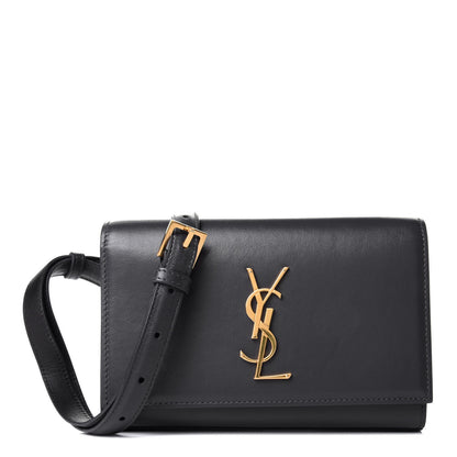 Saint Laurent Smooth Calfskin Monogram Kate Belt Bag Dark Smog 1 of 4