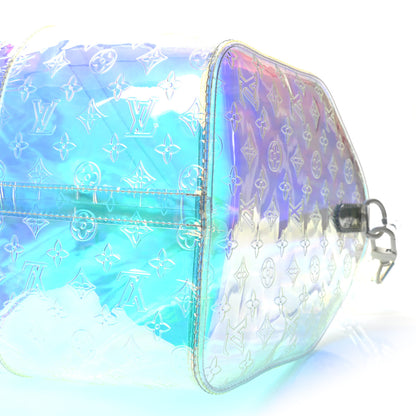 Louis Vuitton PVC Monogram Keepall Bandouliere 50 Iridescent Prism 8 of 8