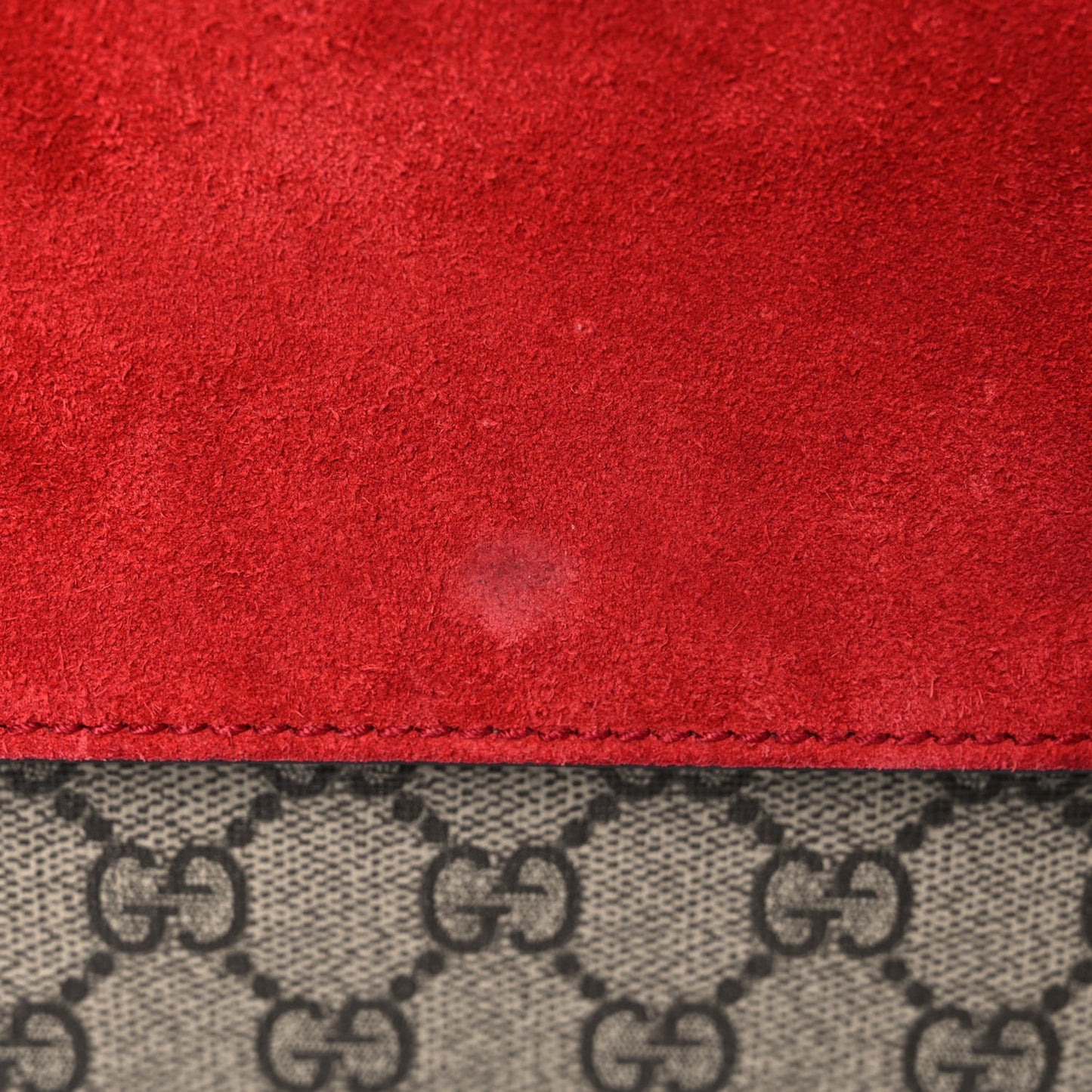 GG Supreme Monogram Small Dionysus Shoulder Bag Red
