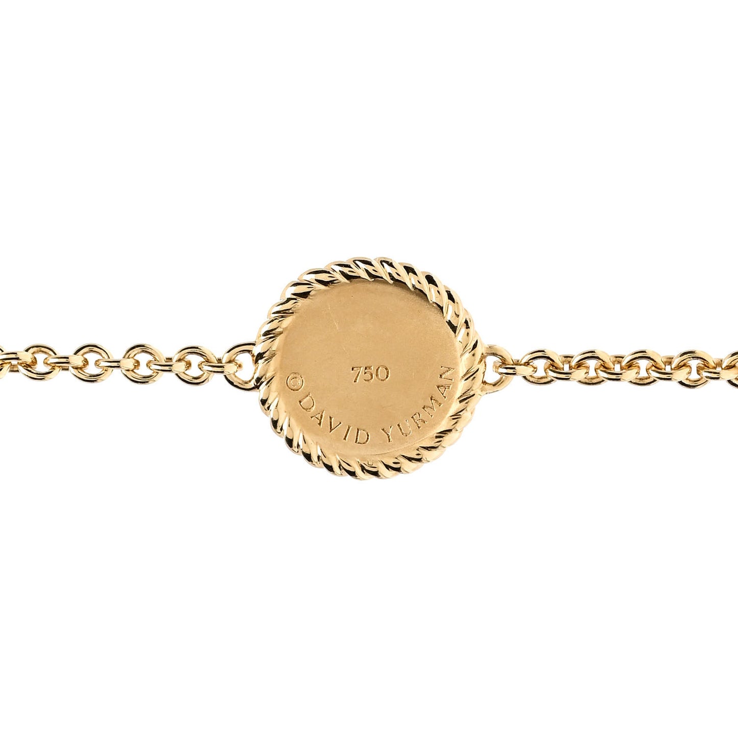 18K Yellow Gold Diamond Blue Sapphire Cable Collectibles Evil Eye Bracelet