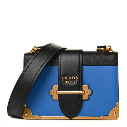 Prada City Calf Saffiano Cahier Bag Marea Black 1 of 7