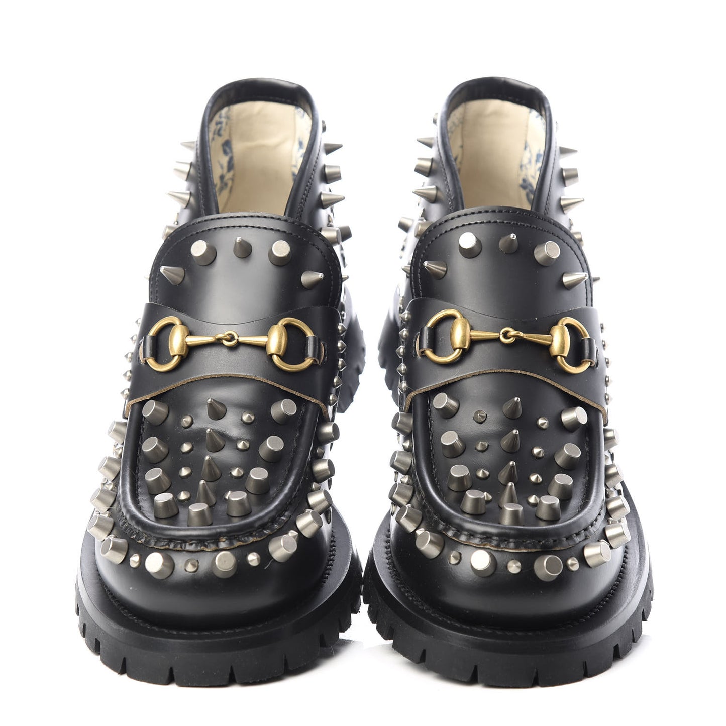 Cordovan Lux Studded Mens Harald Horsebit Ankle Boots 8.5 Black