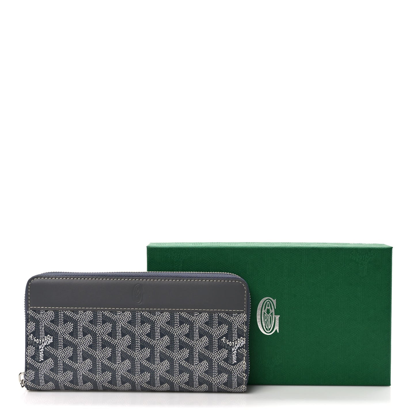 Goyardine Matignon Zip Around GM Wallet Grey