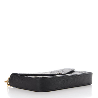 Louis Vuitton Empreinte Pochette Felicie Chain Wallet Black 4 of 12