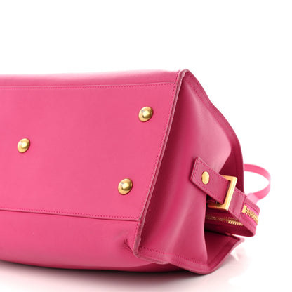 Saint Laurent Calfskin Small Classic Y Cabas Fuchsia 10 of 14