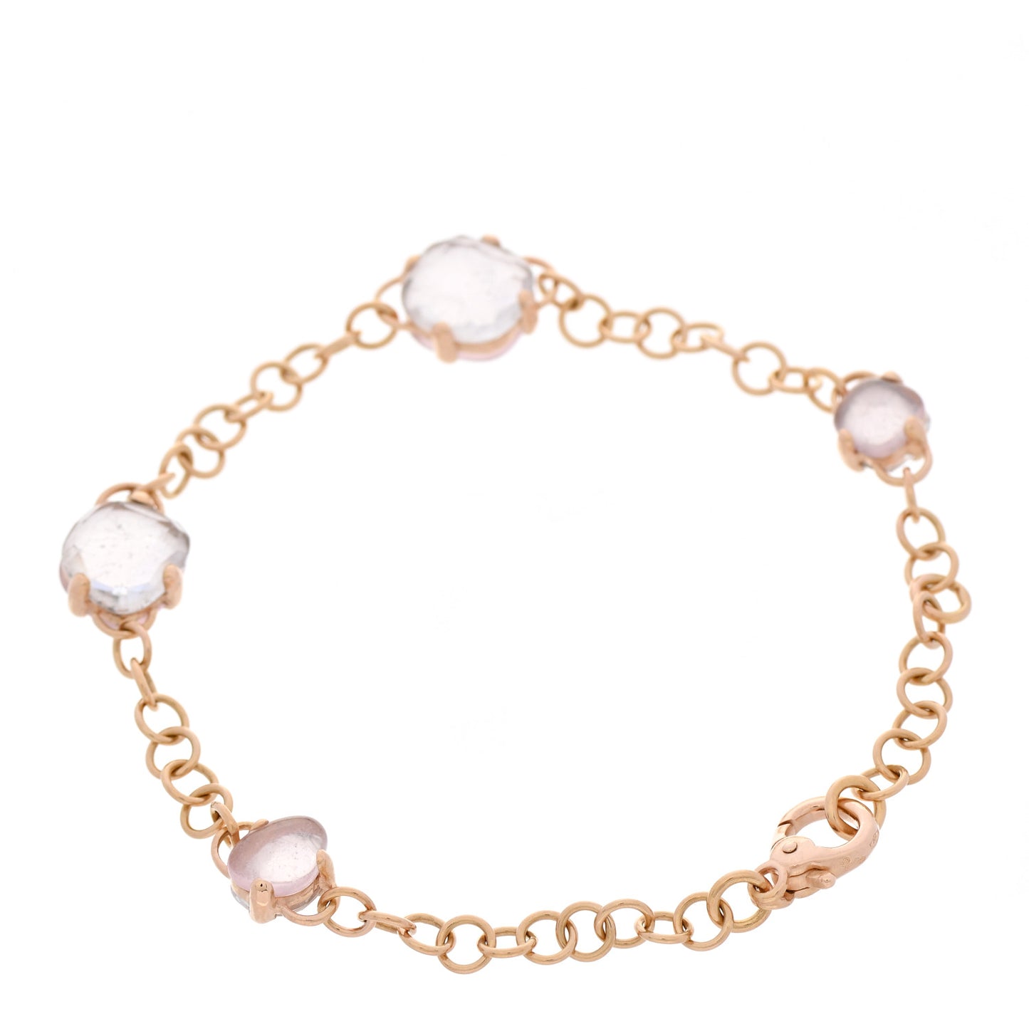 18K Rose Gold Rose Quartz Capri Bracelet