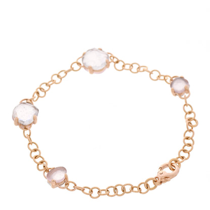Pomellato 18K Rose Gold Rose Quartz Capri Bracelet 2 of 3