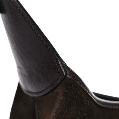 Gucci Suede Web Small Jackie O Hobo Dark Brown 15 of 20