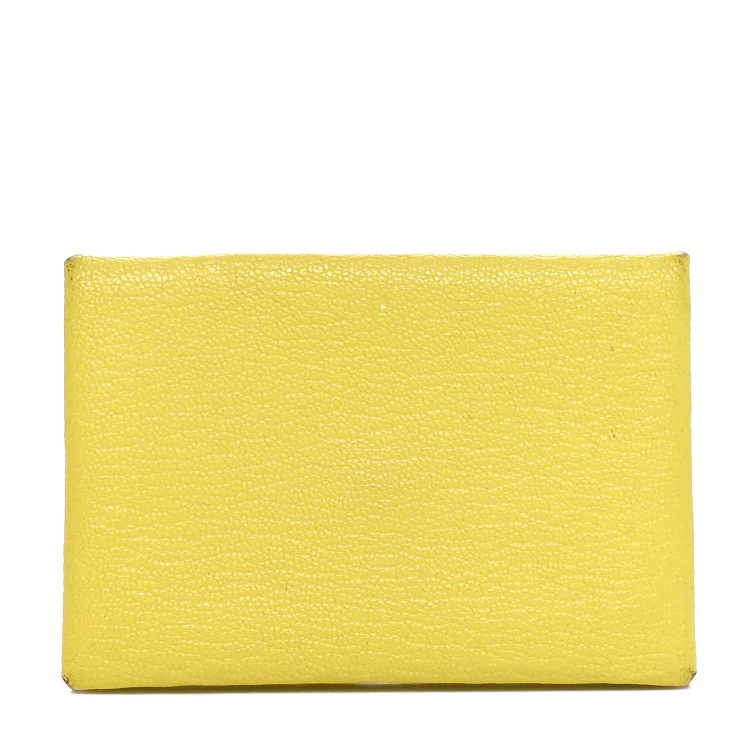 Hermes Chevre Mysore Calvi Card Case Lime 1 of 8