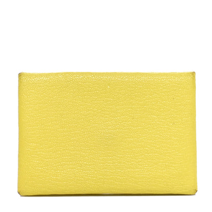 Hermes Chevre Mysore Calvi Card Case Lime 1 of 8