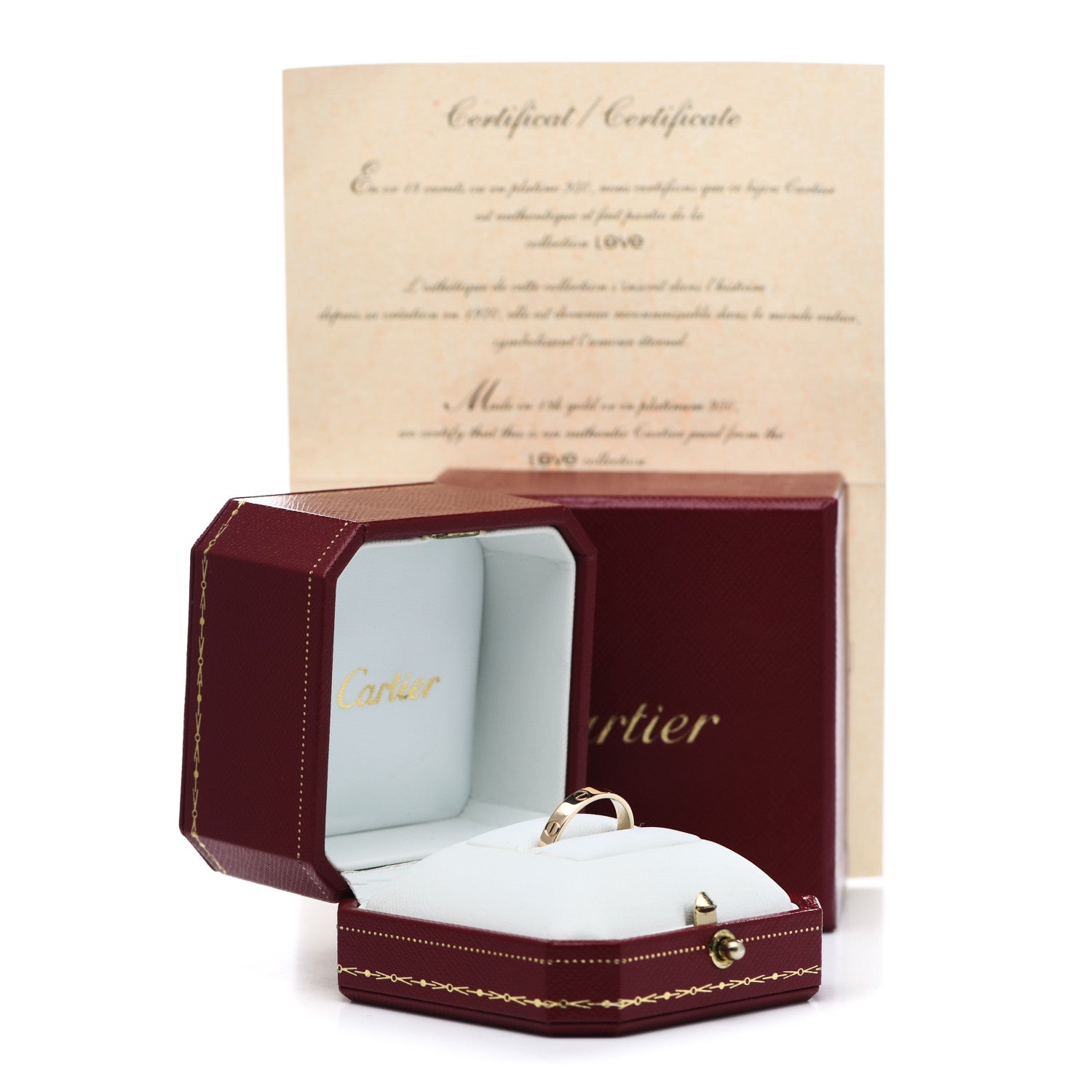 Cartier 18K Yellow Gold 3.5mm LOVE Wedding Band Ring 57 8 5 of 5