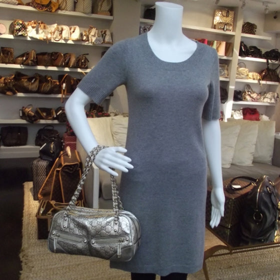 Guccissima Capri Satchel Metallic Gold