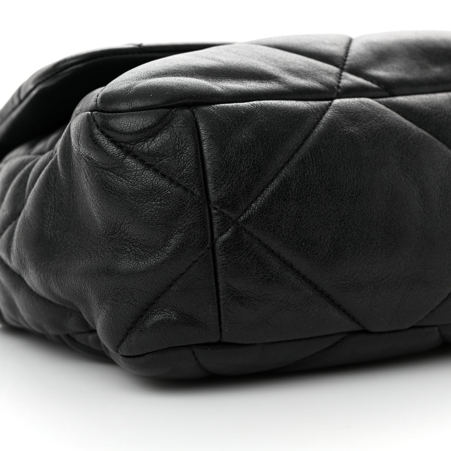 Lambskin Quilted Large Chanel 19 Flap Black