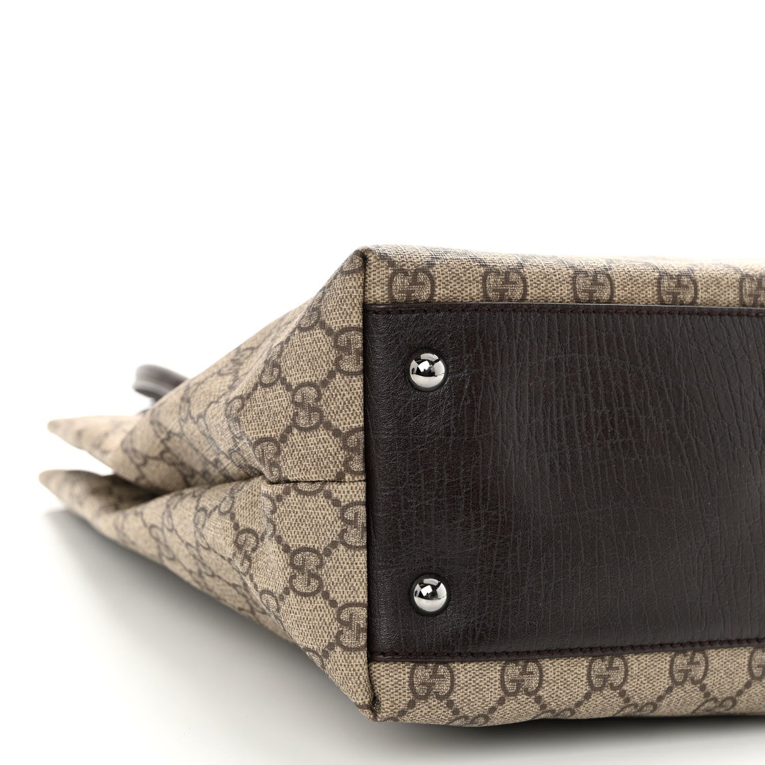 Gucci GG Plus Monogram Small Vertical Tote Dark Brown 9 of 10