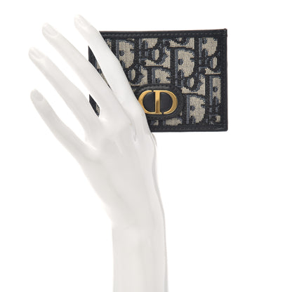 Christian Dior Oblique Calfskin Card Holder Black 2 of 6