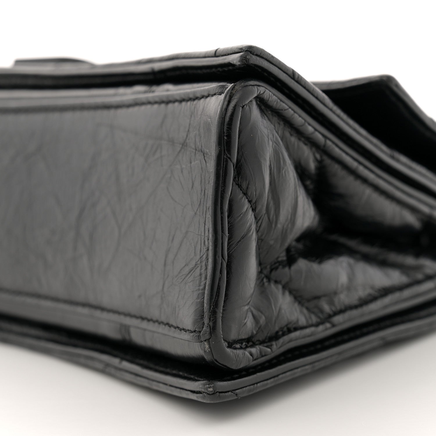 Balenciaga Crushed Calfskin Quilted Matte Black Hardware Small Crush Chain Bag Black 10 of 12