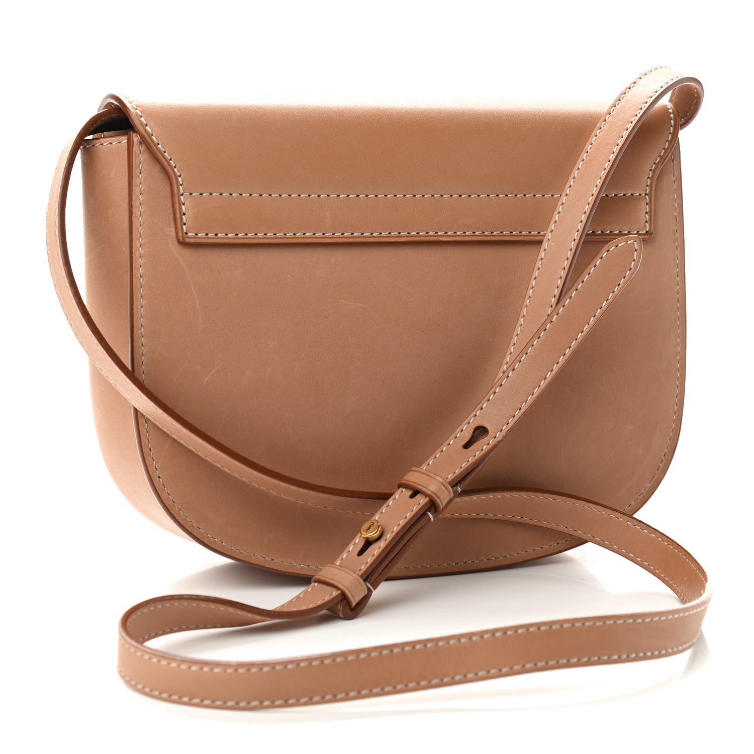 Saint Laurent Smooth Vintage Calfskin Monogram Medium Kaia Satchel Gold 3 of 12