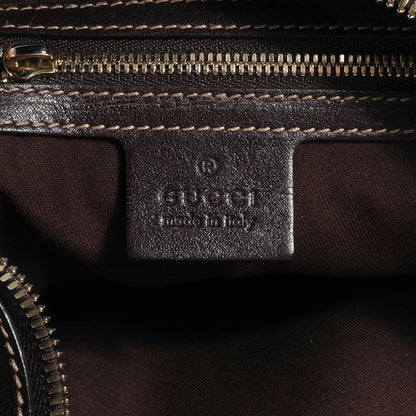 Gucci Monogram Pelham Studded Shoulder Bag Brown 8 of 9