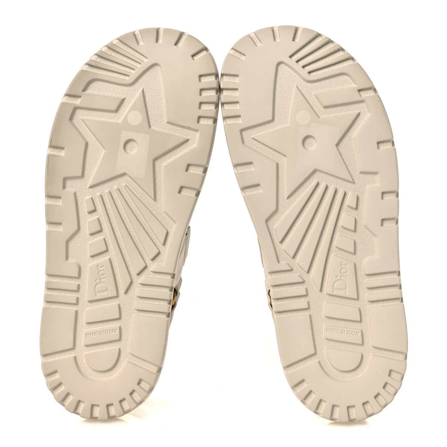 Lambskin Dioract 10mm Slide Sandals 39.5 Off White