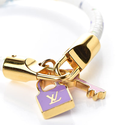 Louis Vuitton Monogram Multicolor Luck It Bracelet 17 White 4 of 5