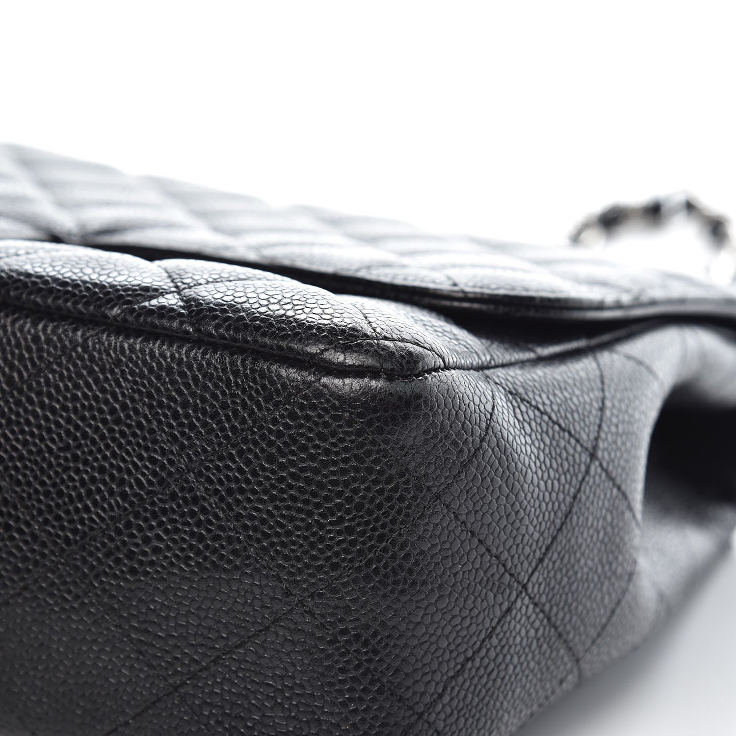 Chanel Caviar Quilted Jumbo Single Flap Black 10 of 15