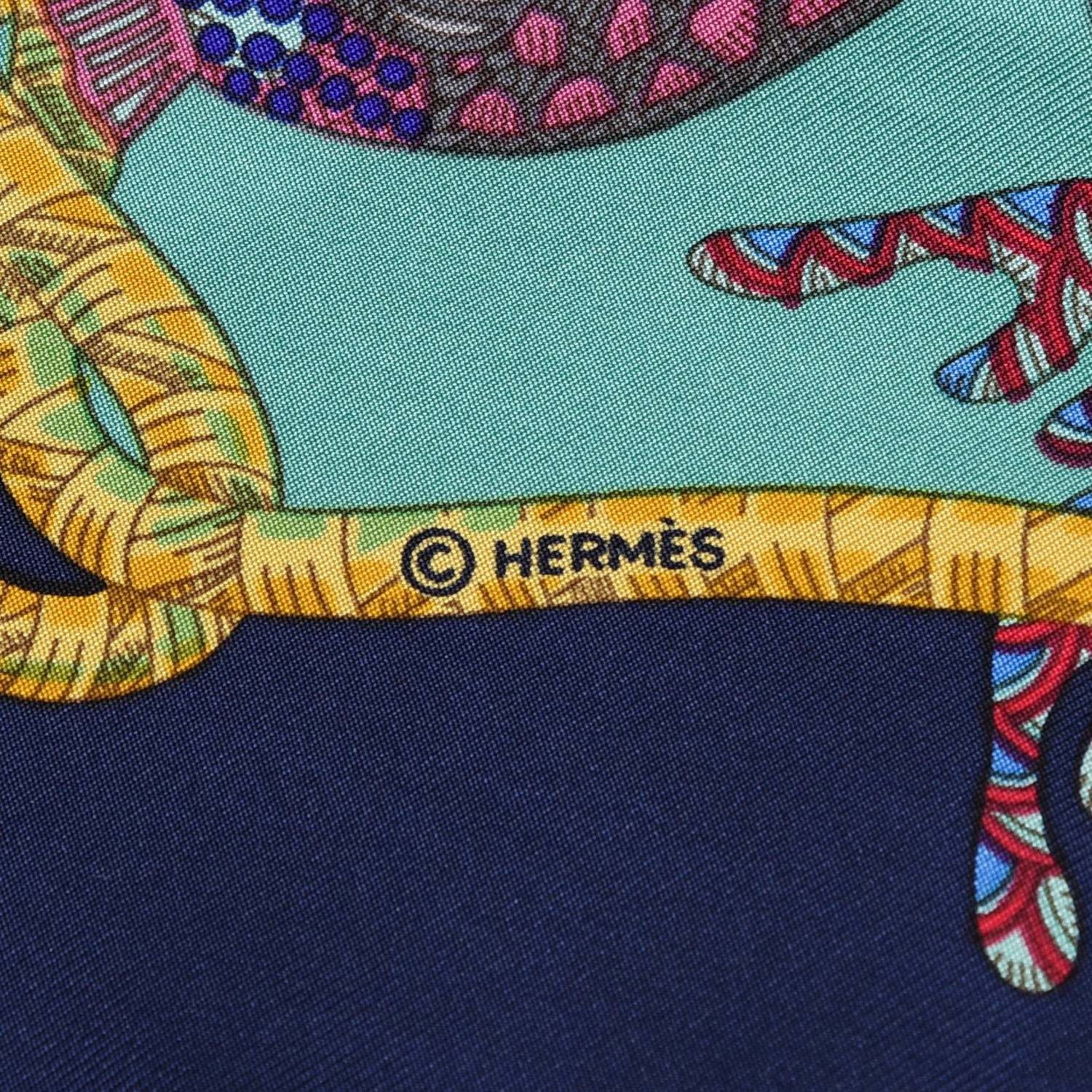 Hermes Silk Grands Fonds Scarf 90 3 of 4
