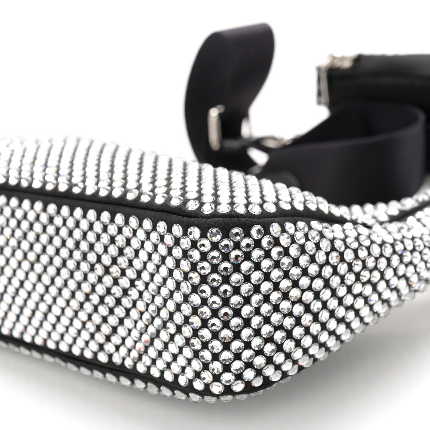 Prada Satin Crystal Re-Edition 2005 Shoulder Bag Cristal 10 of 10