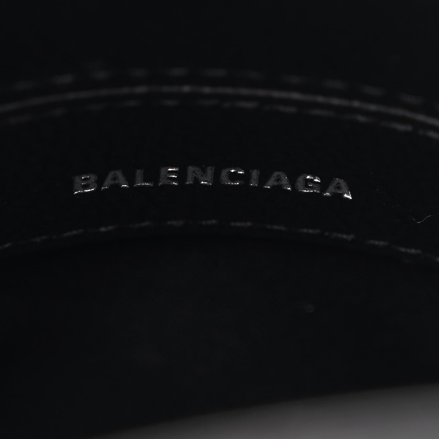 Balenciaga Grained Calfskin Graffiti Print Logo XXS Ville Top Handle Bag Black Silver 6 of 11