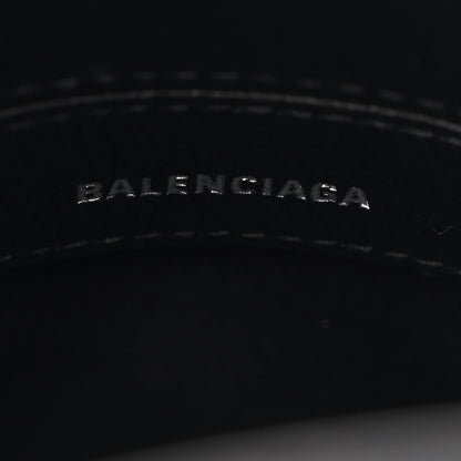 Balenciaga Grained Calfskin Graffiti Print Logo XXS Ville Top Handle Bag Black Silver 6 of 11