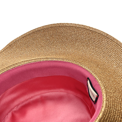 Gucci Lame Papier Hat S Black Gold 11 of 11