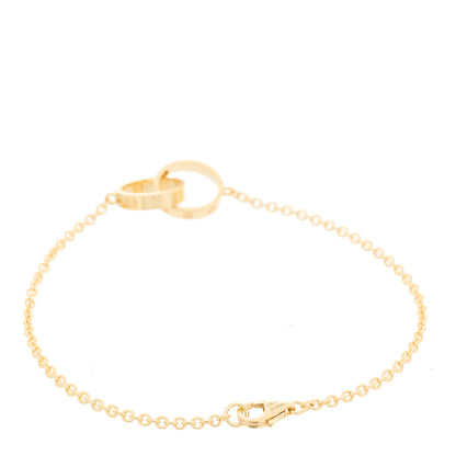 Cartier 18K Yellow Gold Interlocking LOVE Bracelet 2 of 4
