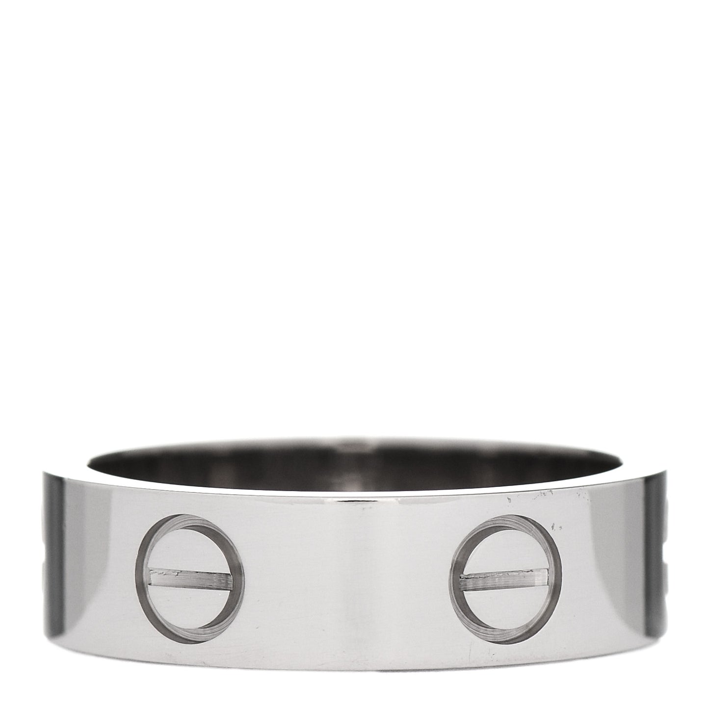 18K White Gold 5.5mm LOVE Ring 54 6.75