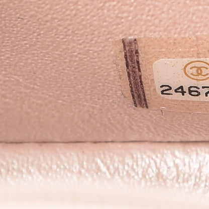 Chanel Iridescent Caviar Chevron Quilted Mini Rectangular Flap Light Gold 8 of 15