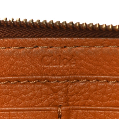 Chloe Grained Calfskin Marcie Long Zip Around Wallet Tan 6 of 16