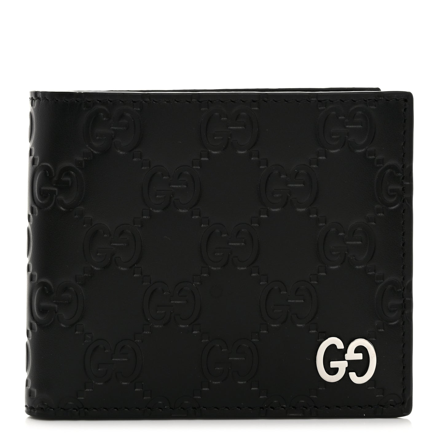 Guccissima Signature Dorian Bi-Fold Wallet Black