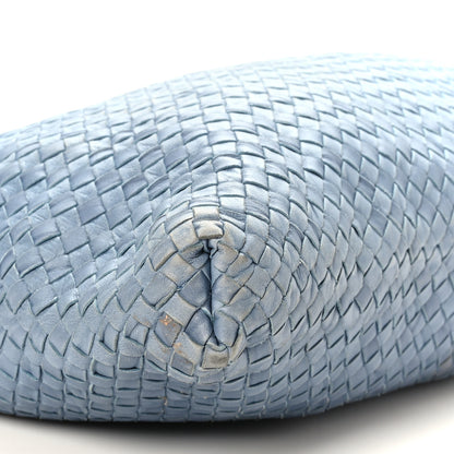 Bottega Veneta Nappa Torchon Alligator Intrecciato Hobo Bag Light Blue 7 of 8