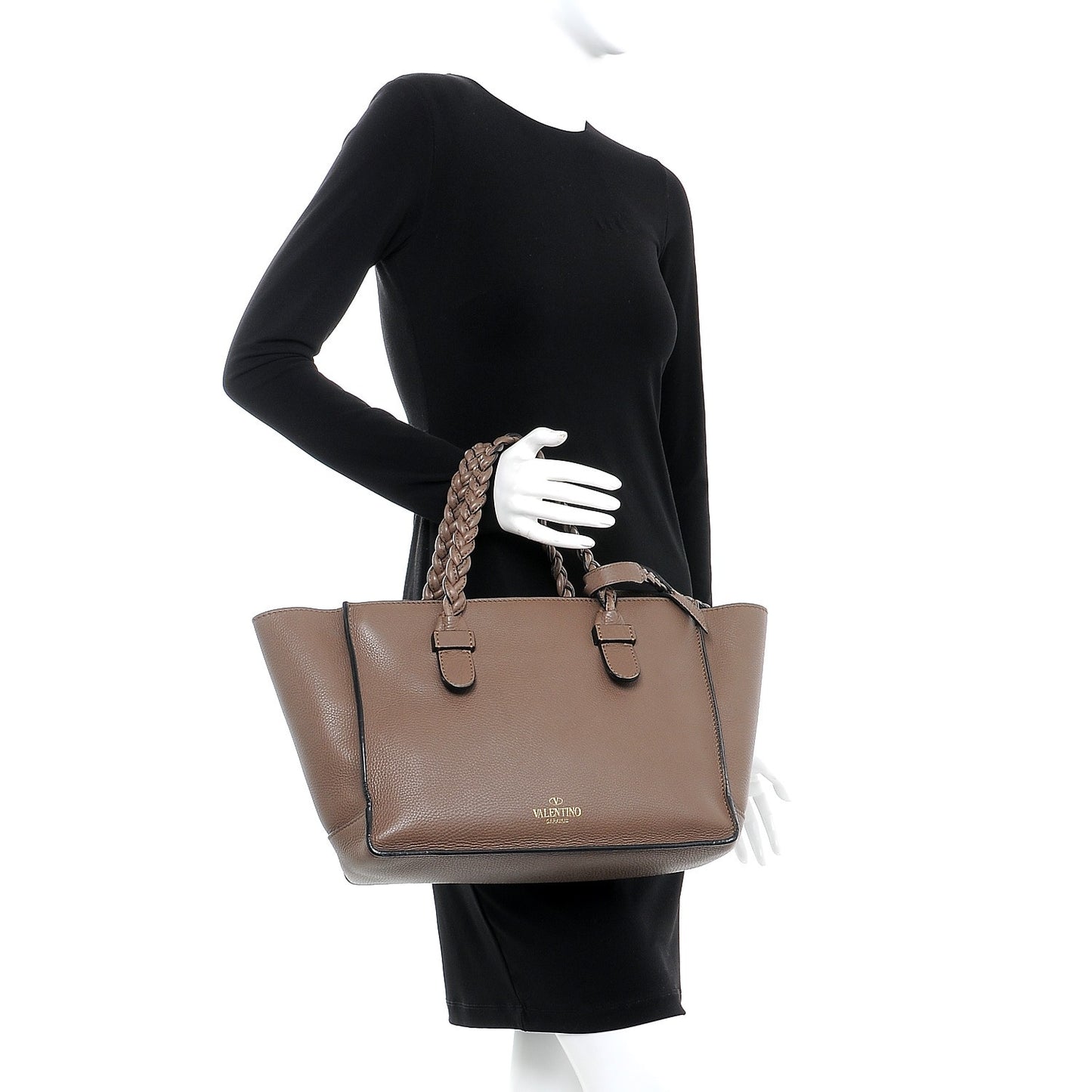 Grained Calfskin To Be Cool Tote Dark Noisette