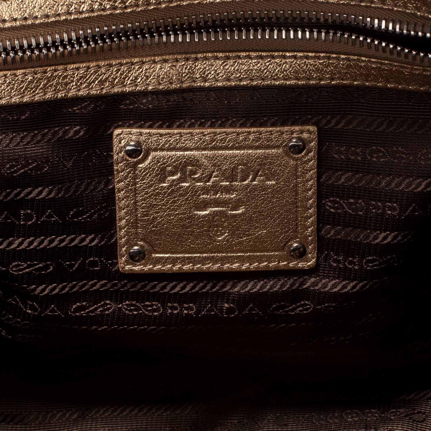 Prada Lace Pizzo S Bowler Gold 8 of 10