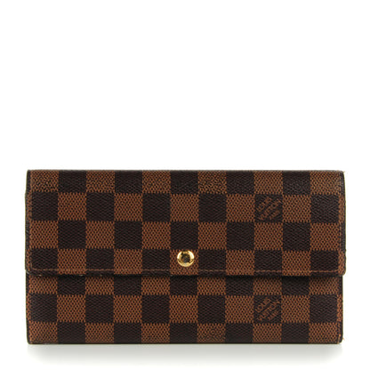 Louis Vuitton Damier Ebene Sarah Wallet 1 of 7