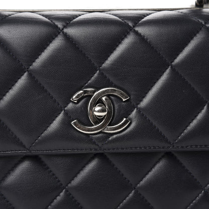 Chanel Lambskin Quilted Small Trendy CC Dual Handle Flap Bag Navy 11 of 11