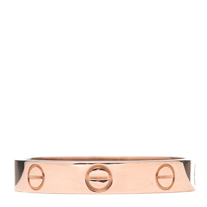 Cartier 18K Pink Gold 3.5mm LOVE Wedding Band Ring 57 8 3 of 6