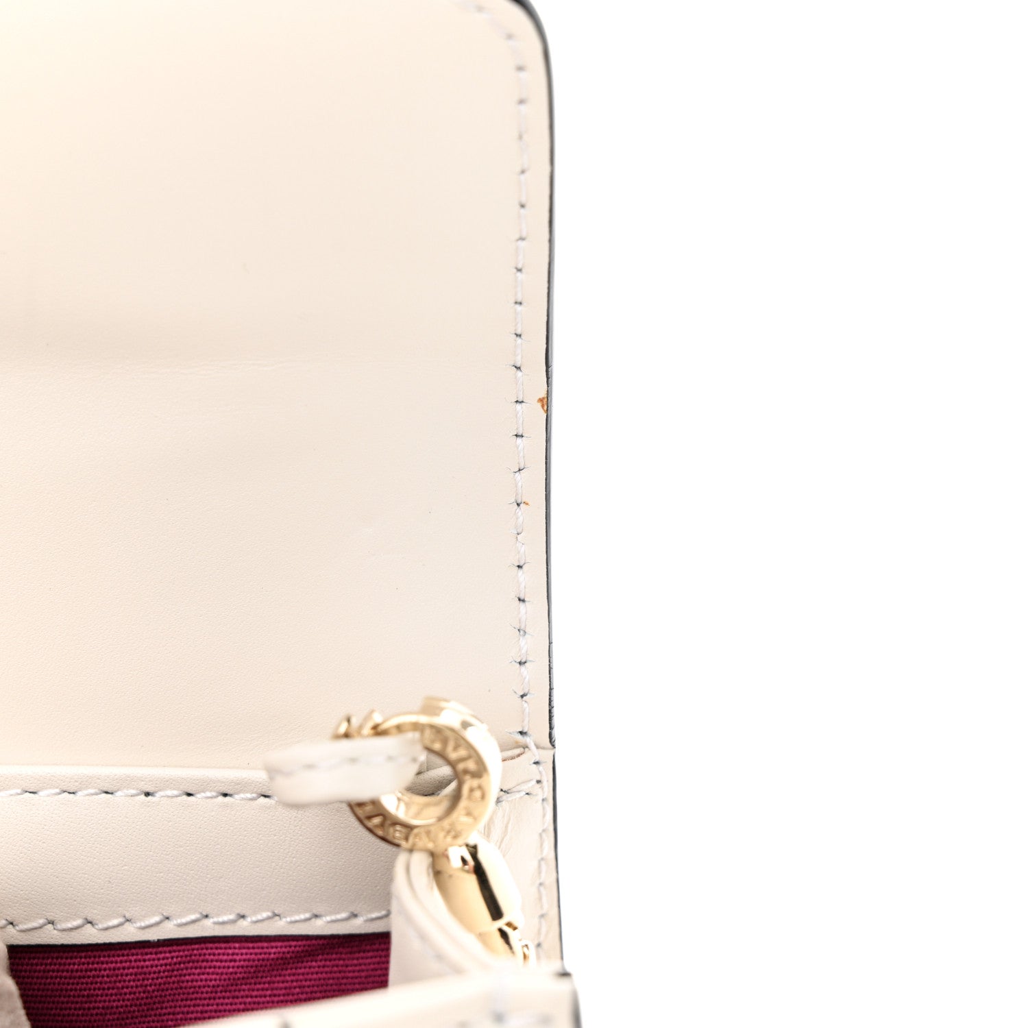 Bulgari Calfskin Serpenti Forever Shoulder Bag White 10 of 12