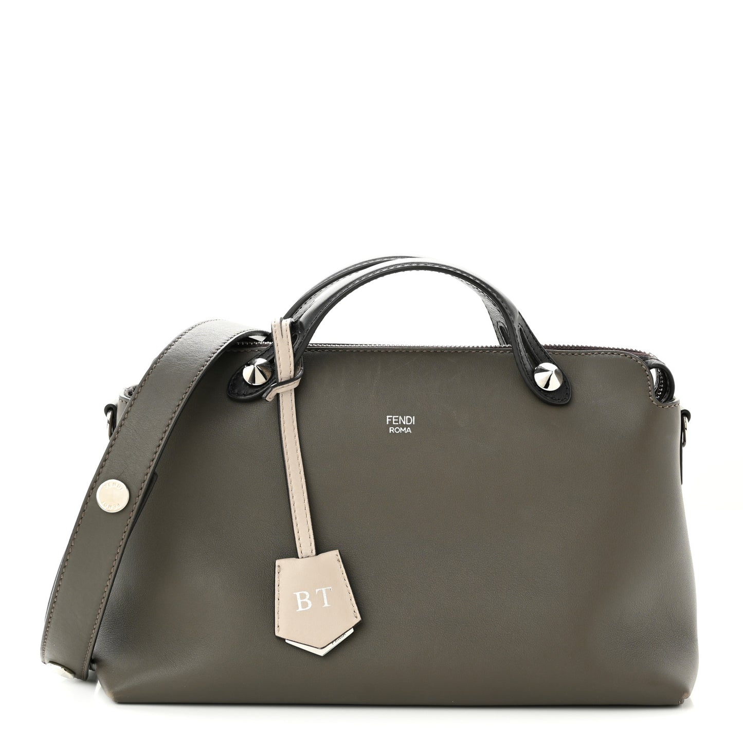 Vitello Dolce 4 Color Medium By The Way Boston Bag Carbone Grigio Polvere Multicolor