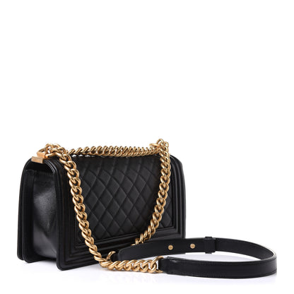Chanel Caviar Quilted Medium Boy Flap Black 2 of 11