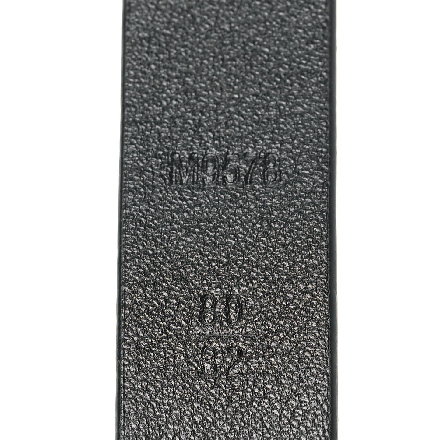 Calfskin Embossed 20MM LV Initiales Belt 80 32 Black