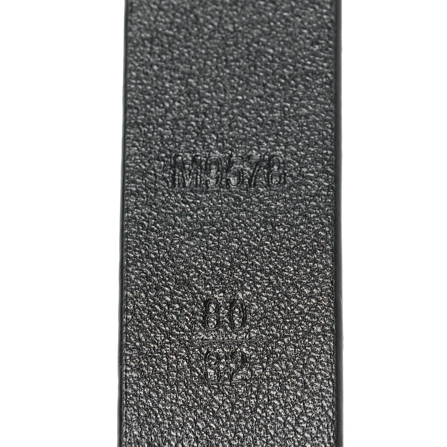 Louis Vuitton Calfskin Embossed 20MM LV Initiales Belt 80 32 Black 3 of 5
