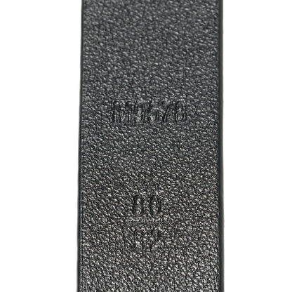 Louis Vuitton Calfskin Embossed 20MM LV Initiales Belt 80 32 Black 3 of 5
