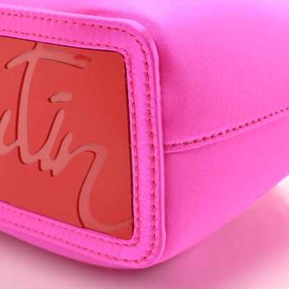 Christian Louboutin Satin Spiked Mini Cabarock Shopper Holly Pink 10 of 10