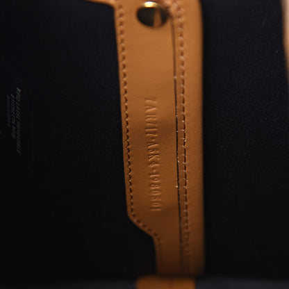 Fendi Glazed Fabric Vitello Century FF 1974 Stamp Patch Mini Peekaboo Defender Cover Mogano Panna Caramello 7 of 12