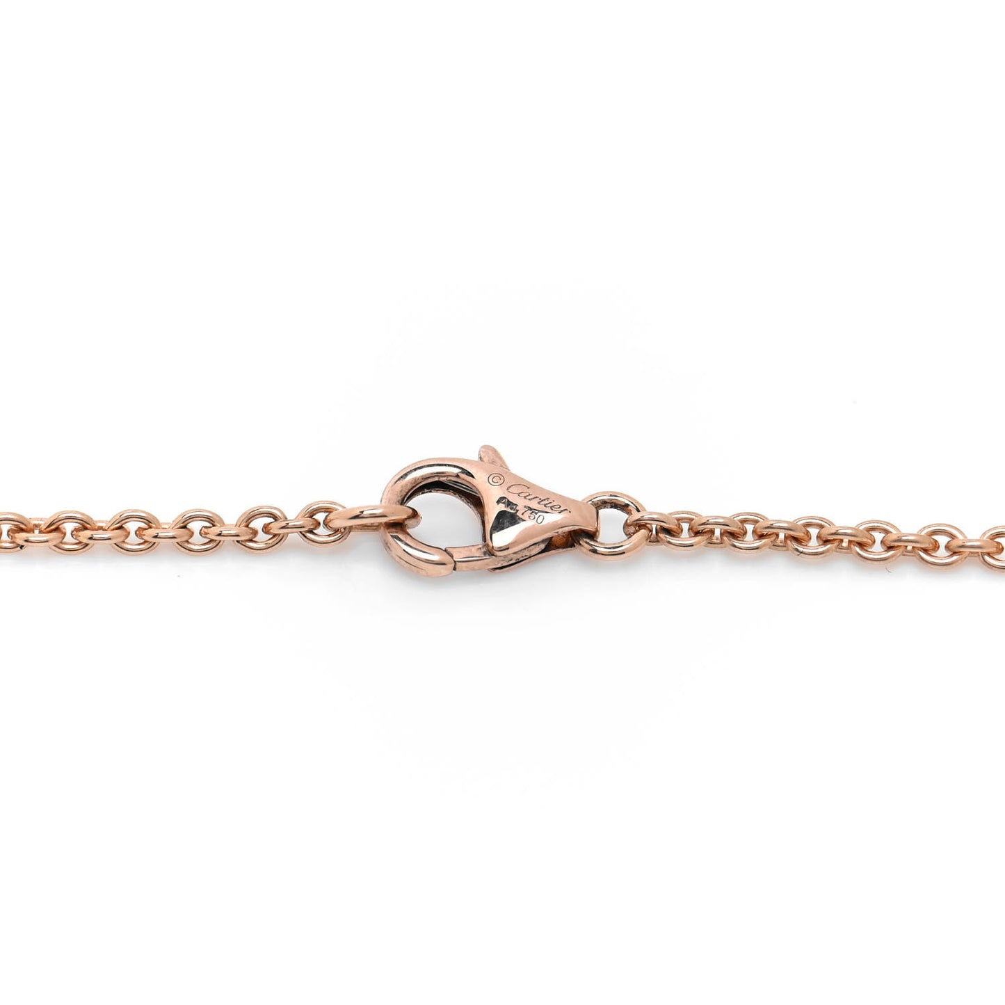 18K Pink Gold Interlocking LOVE Necklace